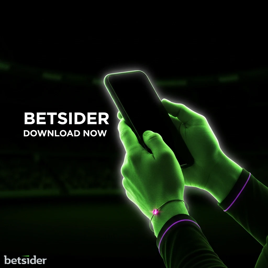 A smartphone screen displaying the Betsider mobile app's live sports betting interface with various odds.