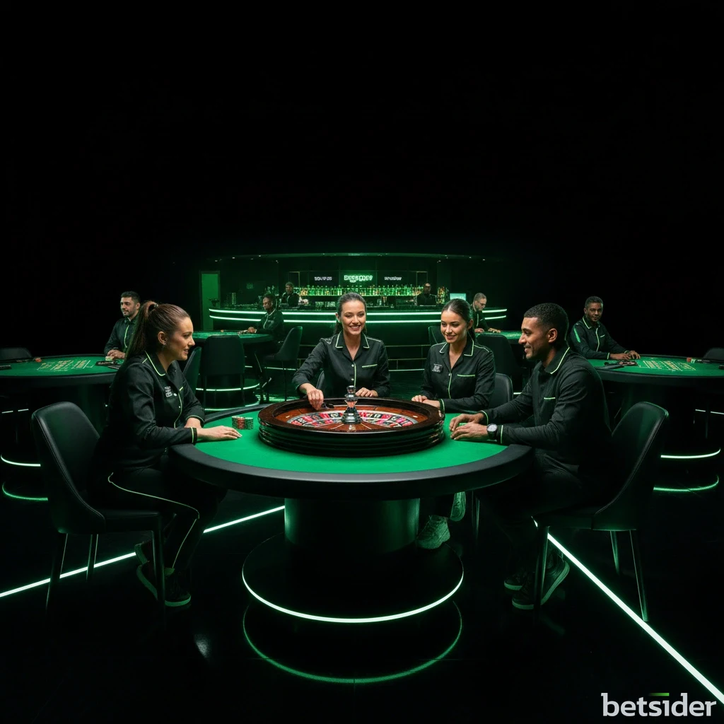 A casino game interface with a prominent "Play for Fun" or "Demo" button highlighted.